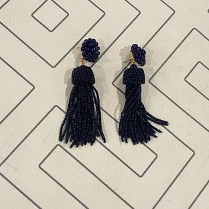 Lisi Lerch Purple Tassel Earrings